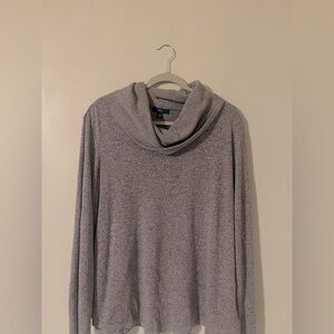 Apt. 9 Cowl Neck Lavender Heathered Sweater XXL